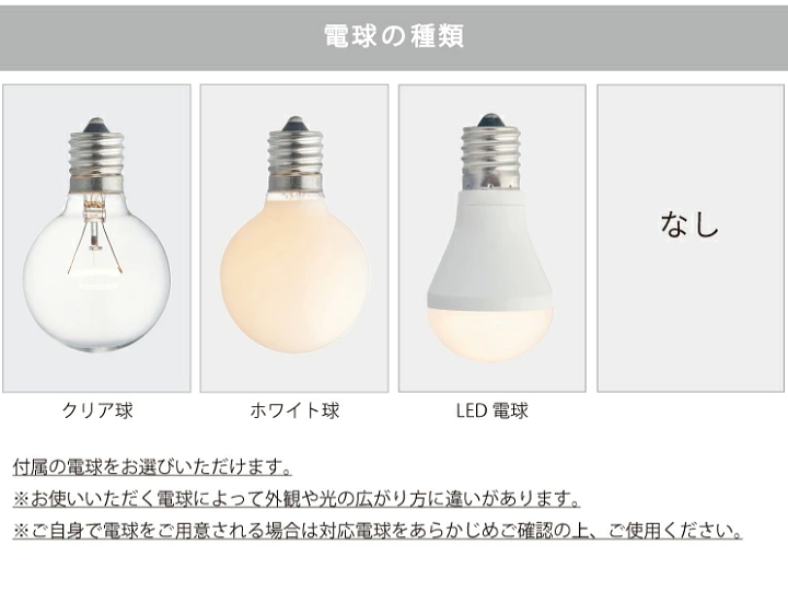 付属電球について