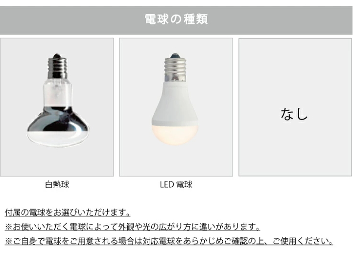 電球の選択
