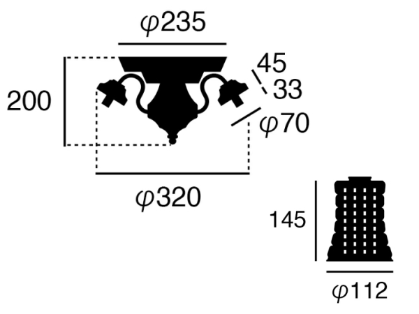 シーリングランプ（本体）