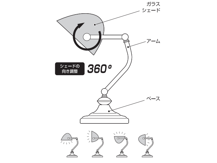 バンカーズランプ（L) BANKERS LAMP (L)   AW-0639　LED球専用モデル 【ARTWORKSTUDIO】アートワークスタジオ