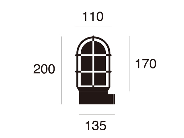 BEACH HOUSE（ビーチハウス）ウォールランプ-S　（屋内外兼用）