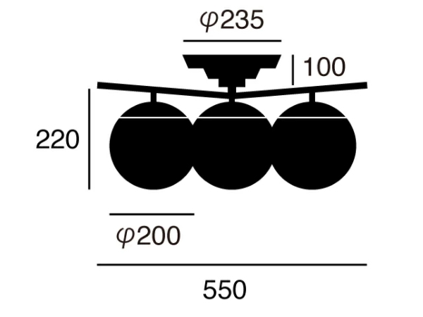 BLISS3（ブリス3）　3灯シーリングライト  【ARTWORKSTUDIO】アートワークスタジオ