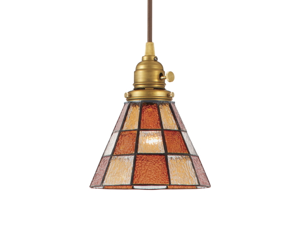 CHECKER（チェッカー）1灯ステンドグラスペンダントライト AW-0371  【ARTWORKSTUDIO】アートワークスタジオ