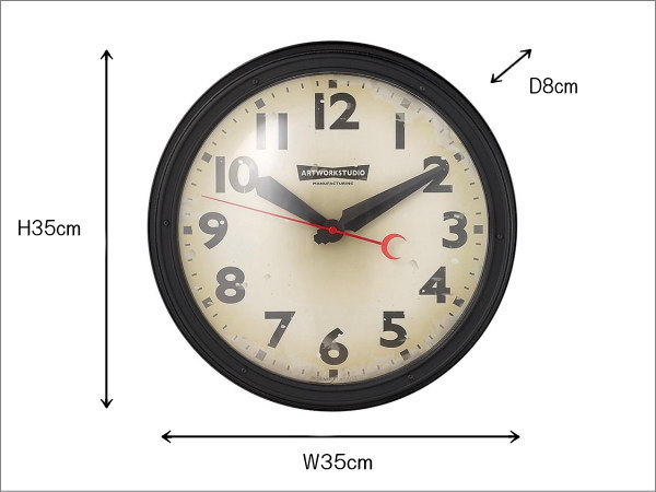 ENGINEERED（エンジニアード）ウォールクロック
