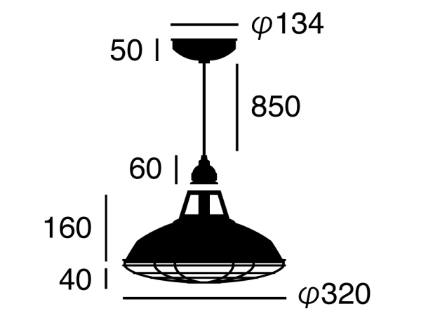 送料無料 JAIL（ジェイル)アメリカンペンダントライト（M) 家具