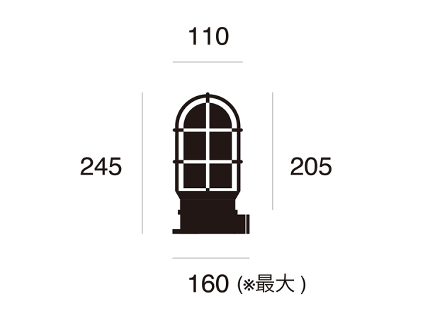 NAVE BASE　ネイビーベースベーシックランプ　（屋内外兼用） 5033  【ARTWORKSTUDIO】アートワークスタジオ