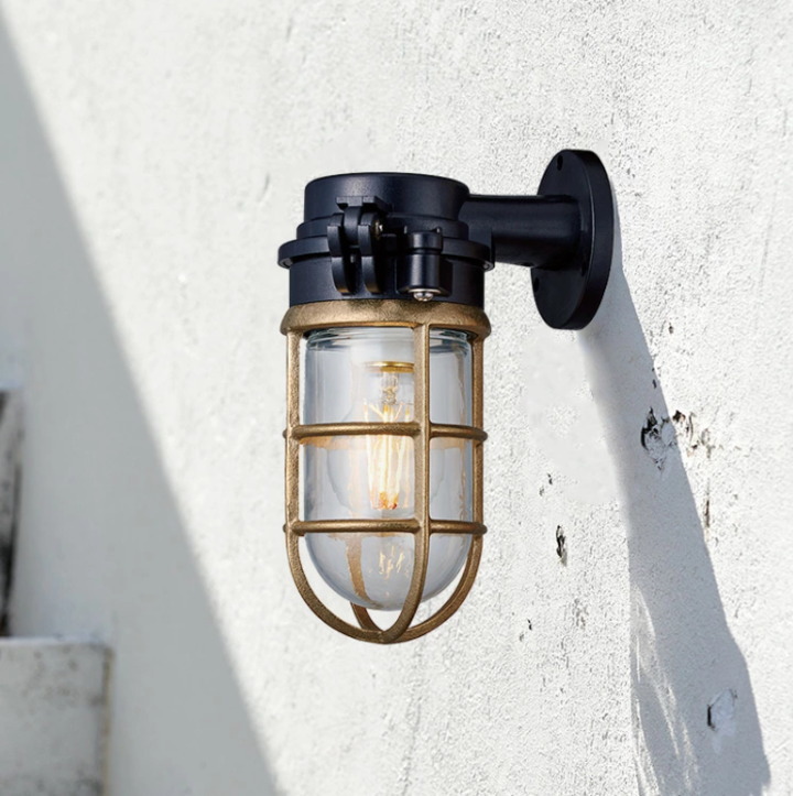 ネイビーベース フラットトップ ウォールランプ 　（屋内外兼用）BR-5039 【ARTWORKSTUDIO】アートワークスタジオ