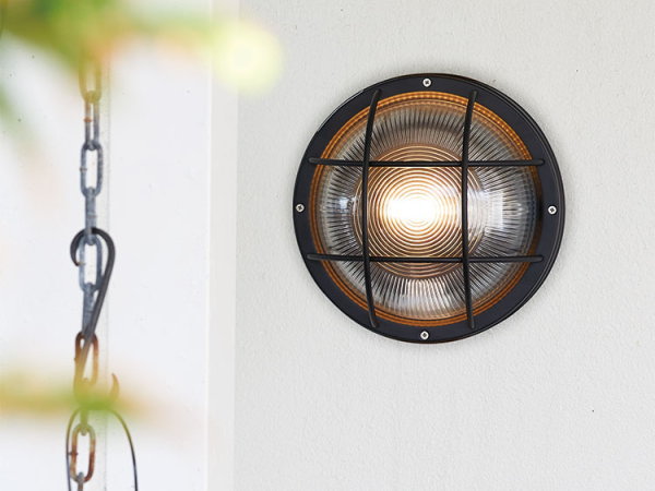 NAVE BASE（ネイビーベース）ラウンドウォールランプ　（屋内外兼用）