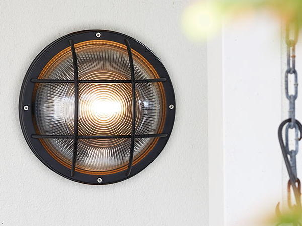 NAVE BASE（ネイビーベース）ラウンドウォールランプ　（屋内外兼用）