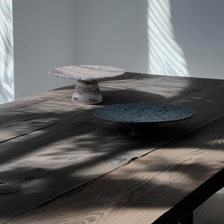 トラバーチン サークルベース S/L  TRAVERTIN CIRCLE BASE  TK-2114 TK-2115 【ARTWORKSTUDIO】アートワークスタジオ