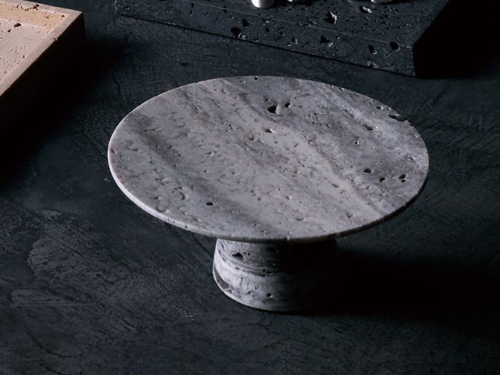 トラバーチン サークルベース S/L  TRAVERTIN CIRCLE BASE  TK-2114 TK-2115 【ARTWORKSTUDIO】アートワークスタジオ