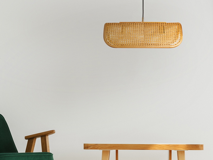 ラタンペンダントランプ  2バルブ ペンダント  RATTAN PENDANT LAMP 2BULB  003394【BRID】ブリッド