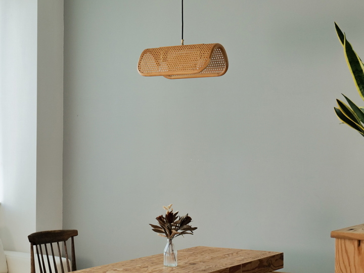 ラタンペンダントランプ  2バルブ ペンダント  RATTAN PENDANT LAMP 2BULB  003394【BRID】ブリッド