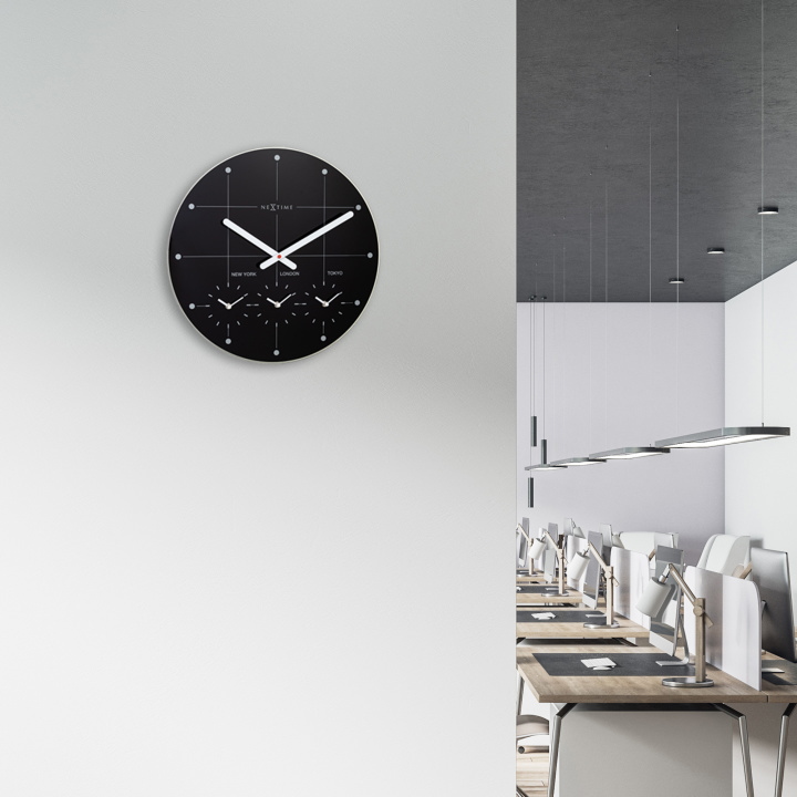 NEXTIME ネクスタイム BIG CITY ビッグシティ 掛け時計 世界時計 NXT-8197