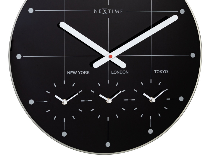 NEXTIME ネクスタイム BIG CITY ビッグシティ 掛け時計 世界時計 NXT-8197