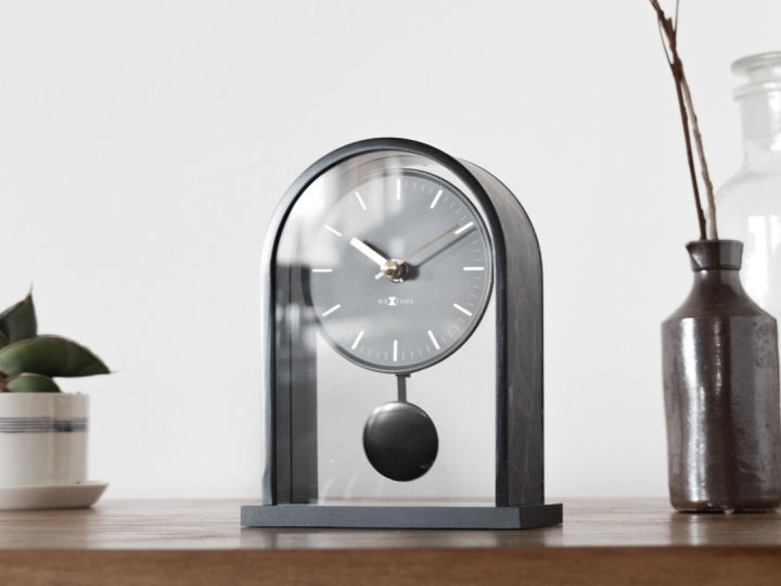 NEXTIME ネクスタイム マーブル ペンデュラム MARBLE PENDULUM テーブルクロック 置き時計 NXT-J027 NXT-J028