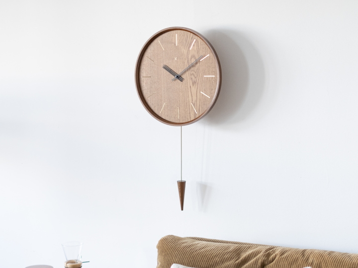 NEXTIME ネクスタイム フィン ペンデュラム ウォールクロック FIN PENDULUM  掛け時計 振り子時計 NXT-J041