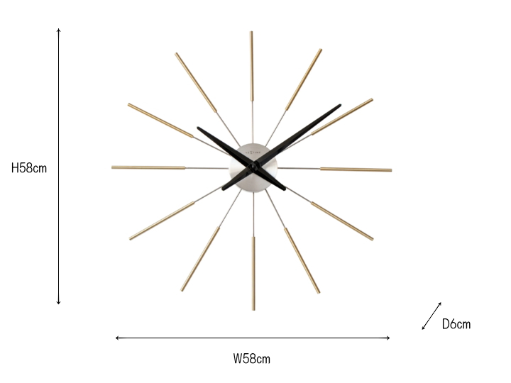 NEXTIME ネクスタイム RANDIANT CLOCK SUNRAY ラジアントクロックサンレイ 掛け時計 NXT-J011NXT-J012