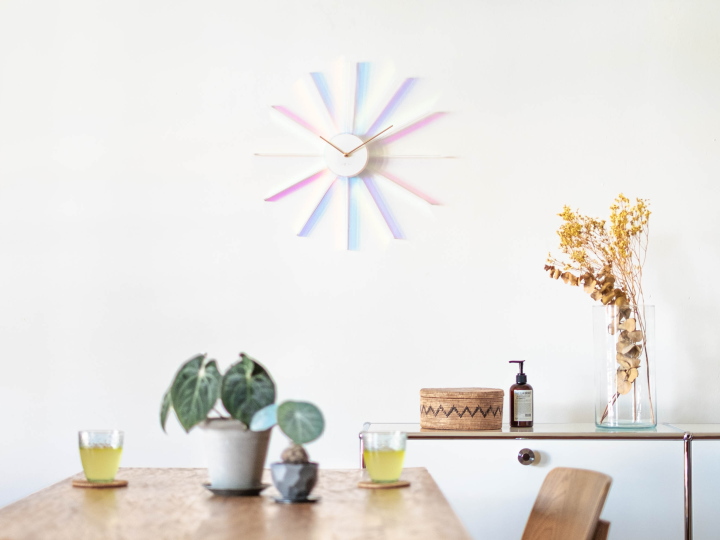 NEXTIME ネクスタイム プリズム ラジアントクロック PRISM LADIANT  ウォールクロック 掛け時計 NXT-J059