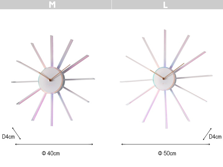 NEXTIME ネクスタイム プリズム ラジアントクロック PRISM LADIANT  ウォールクロック 掛け時計 NXT-J059