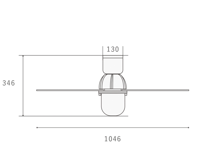 エッセンシーリングファン ESSEN CEILING FAN 照明付き CF-009 【HERMOSA】ハモサ