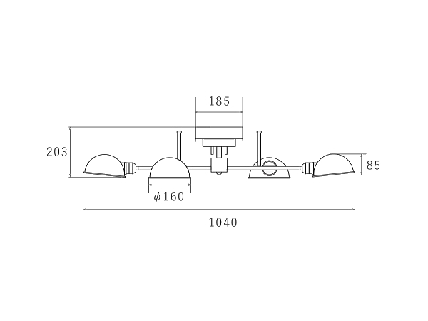 FINO4（フィーノ）4灯シーリングランプ