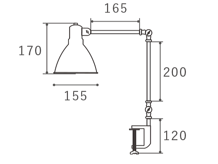 INDUSTRY（インダストリー）デスクランプ　