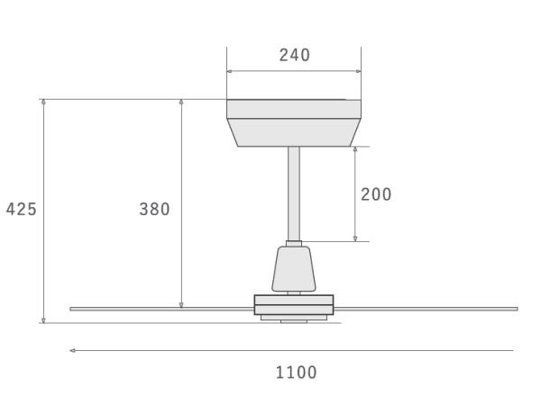 MONICA モニカシーリングファン　【HERMOSA】ハモサ