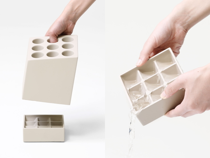 キューブ CUBE 9本収納 アンブレラスタンド 傘立て  【ideaco】 イデアコ