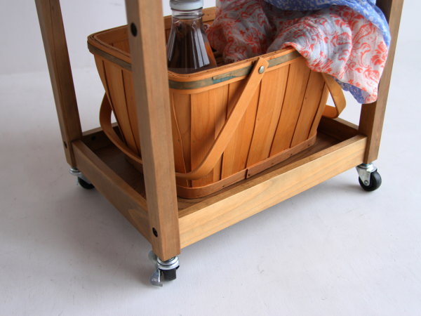 Rasic Wagon キャスター付き木製ワゴン モルタル天板 Rasic Wagon キャスター付き木製ワゴン モルタル天板 RASIC ラシック