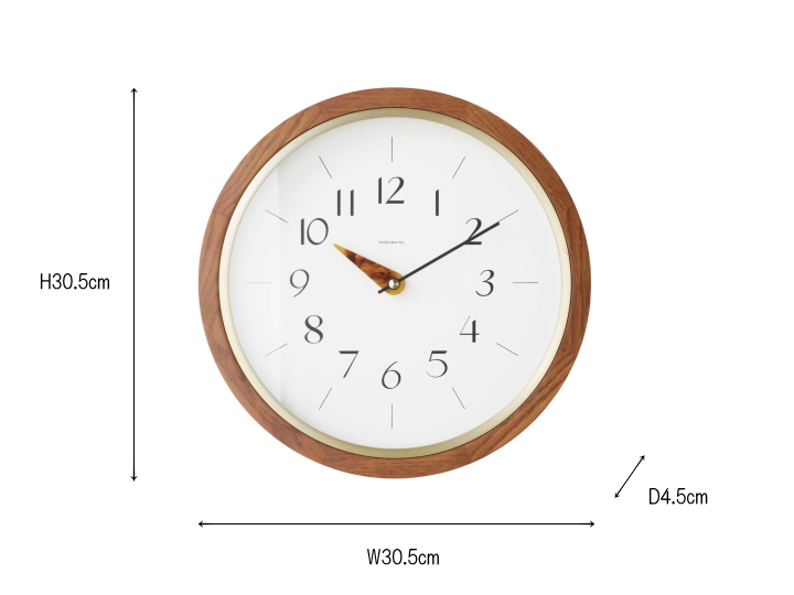 アメデ ウォールクロック AMEDEE WALL CLOCK CL-4676【INTERFORM】インターフォルム
