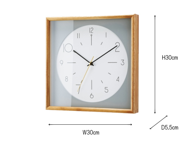 CADRE カードル（電波掛け時計）  【INTERFORM】インターフォルム