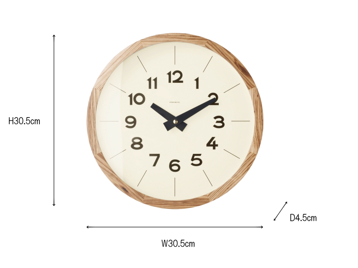デーニッツ ウォールクロック DENITZ WALL CLOCK LT-4675【INTERFORM】インターフォルム