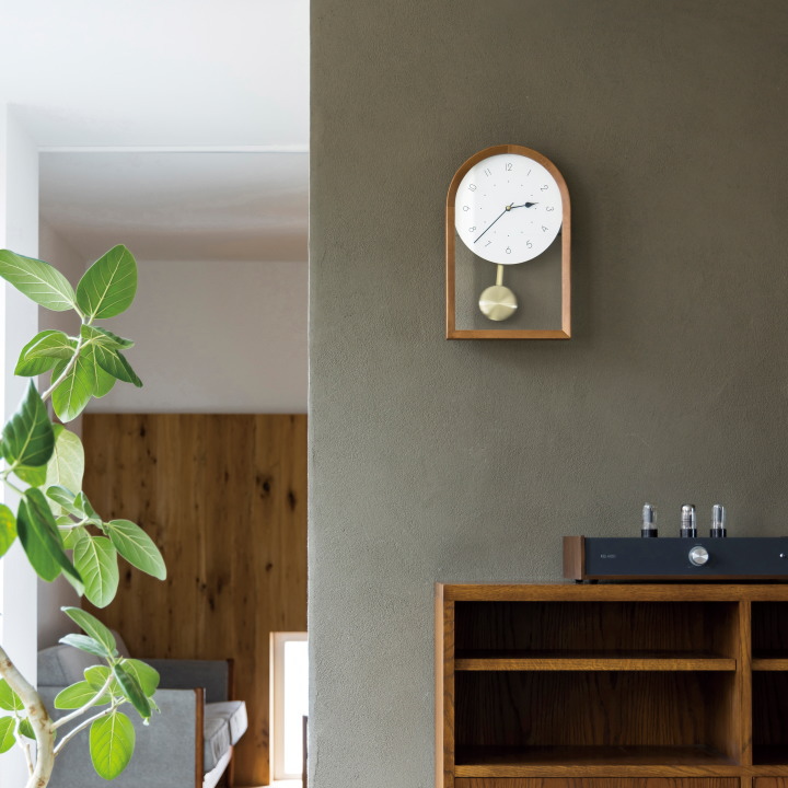 イクナ ウォールクロック IKKUNA WALL CLOCK 掛け時計 振り子時計  CL-4621【INTERFORM】インターフォルム