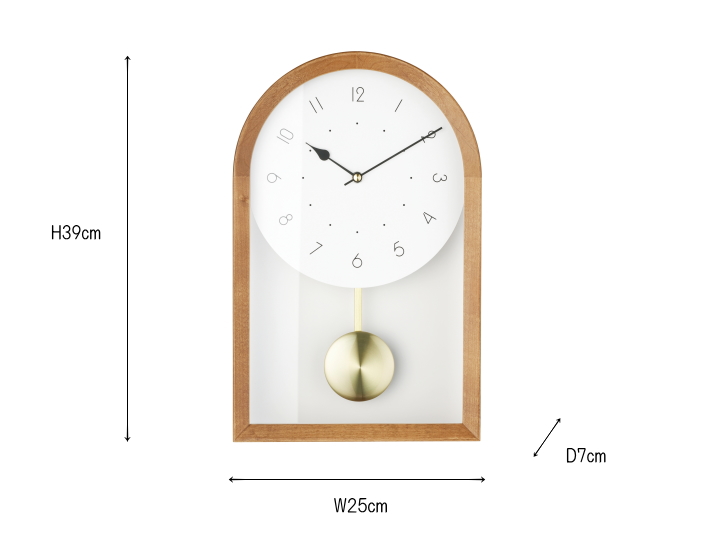 イクナ ウォールクロック IKKUNA WALL CLOCK 掛け時計 振り子時計  CL-4621【INTERFORM】インターフォルム