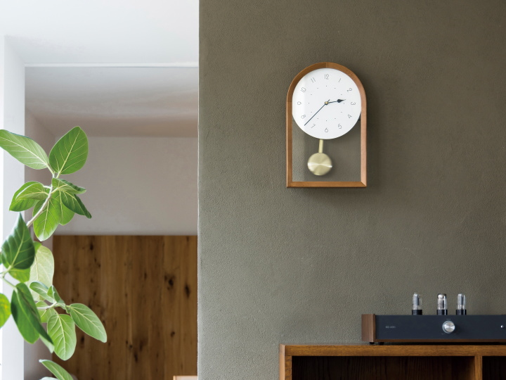 イクナ ウォールクロック IKKUNA WALL CLOCK 掛け時計 振り子時計  CL-4621【INTERFORM】インターフォルム