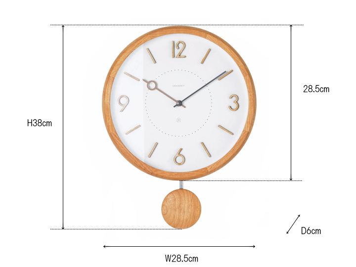 コメロ ウォールクロック 掛け時計 振り子時計 KOMERO WALL CLOCK CL-4425 【INTERFORM】インターフォルム