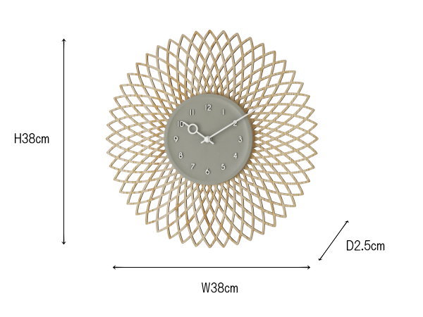 KUSCHEL クシェル ウォールクロック（掛け時計） CL-4257 【INTERFORM】インターフォルム