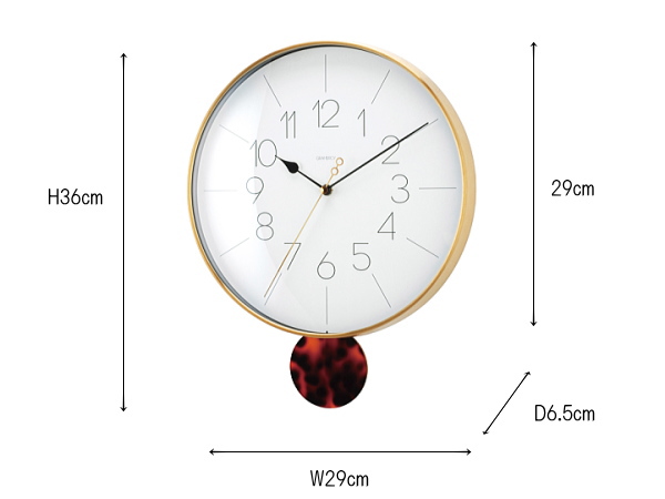 MELOI メロワ ウォールクロック（掛け時計/振り子時計）  【INTERFORM】インターフォルム