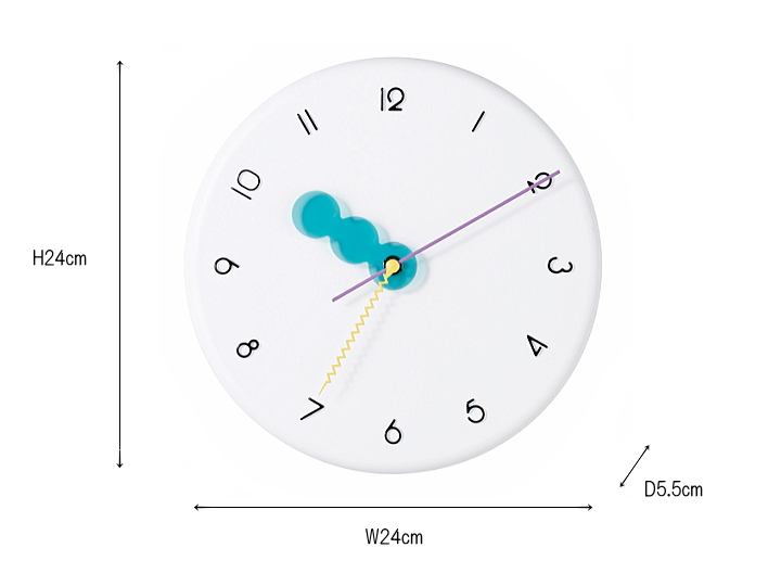 モンプー MONPOU ウォールクロック 掛け時計  CL-4568【INTERFORM】インターフォルム