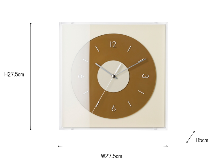 ムジーク MUSIK ウォールクロック 掛け時計  CL-4625【INTERFORM】インターフォルム