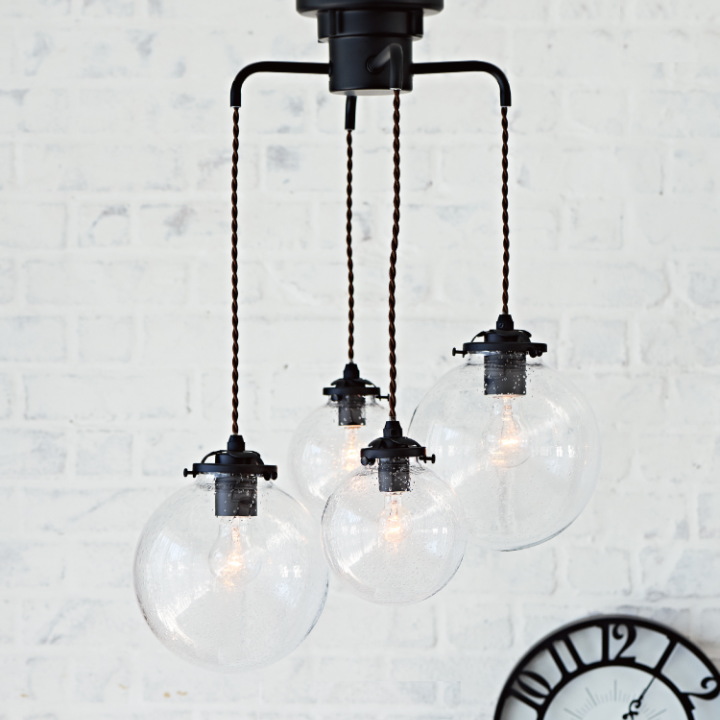 ORELIA C（オレリアC）4灯 ガラスペンダントライト LT1948【INTERFORM】インターフォルム