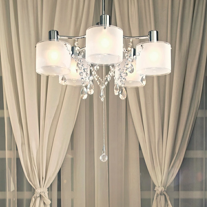 サリーチェ SALICE 5灯 フロストガラスペンダントライト LT-6806 【INTERFORM】インターフォルム