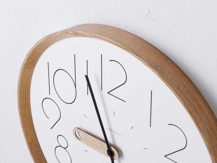 トゥオミ ウォールクロック TUOMI WALL CLOCK CL-4678【INTERFORM】インターフォルム オーク材フレーム