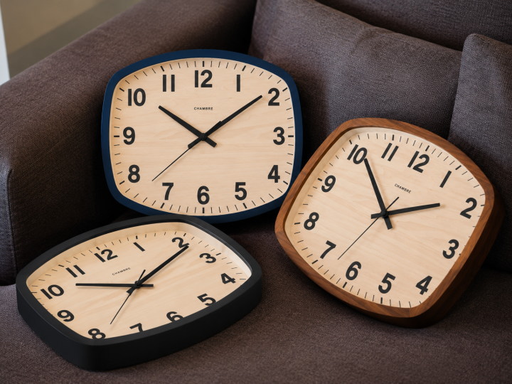 アールスクエアクロック R-SQUARE CLOCK 電波掛け時計 CH-028【INTERZERO】インターゼロ