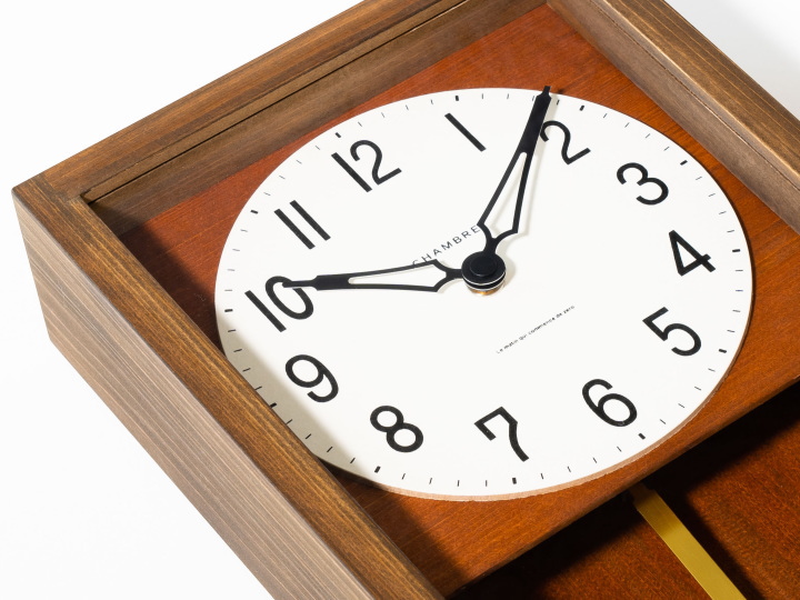 ひのき ペンデュラム クロック HINOKI PENDULUM CLOCK CH-033BR/CB 【INTERZERO】インターゼロ 文字盤