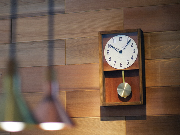 ひのき ペンデュラム クロック HINOKI PENDULUM CLOCK CH-033BR/CB 【INTERZERO】インターゼロ