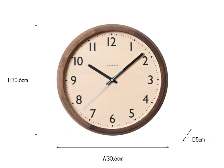 ドロップクロック DROP CLOCK 電波時計 CH-039【INTERZERO】インターゼロ サイズ