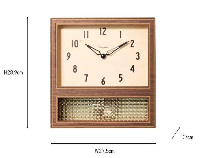 コート ペンデュラム クロック COURT PENDULUM CLOCK CH-057WN/CB 【INTERZERO】インターゼロ