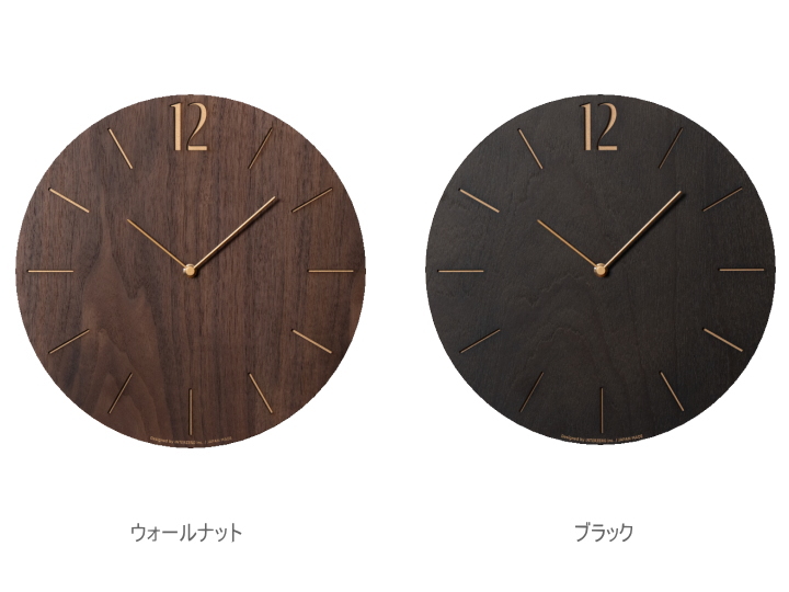 プラウドクロック ネンリン PROUD CLOCK -NENRIN- 電波掛け時計 CH-065【INTERZERO】インターゼロ 色の種類